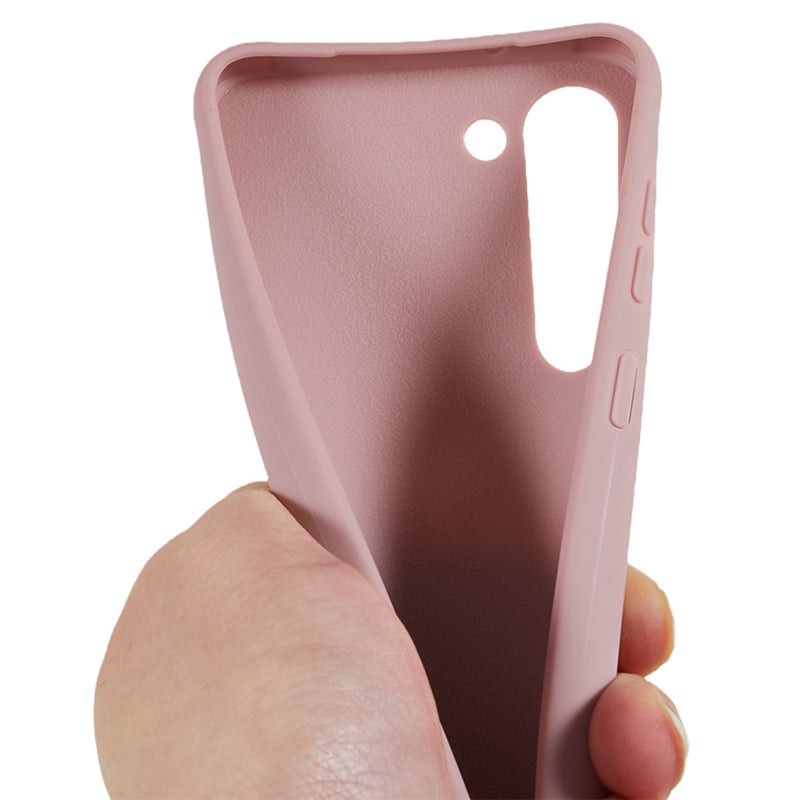 For Samsung Galaxy S23+ Soft TPU Phone Case Matte Finish Smartphone Cover with Wide Lanyard