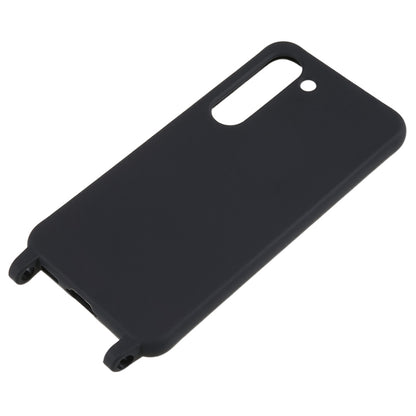 For Samsung Galaxy S23+ Soft TPU Phone Case Matte Finish Smartphone Cover with Wide Lanyard