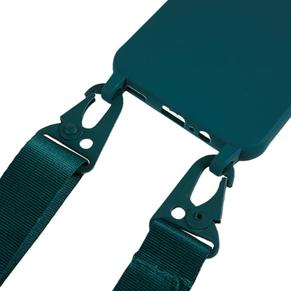 Soft TPU Phone Case for Samsung Galaxy A14 5G Matte Finish Shockproof Cover with Wide Lanyard