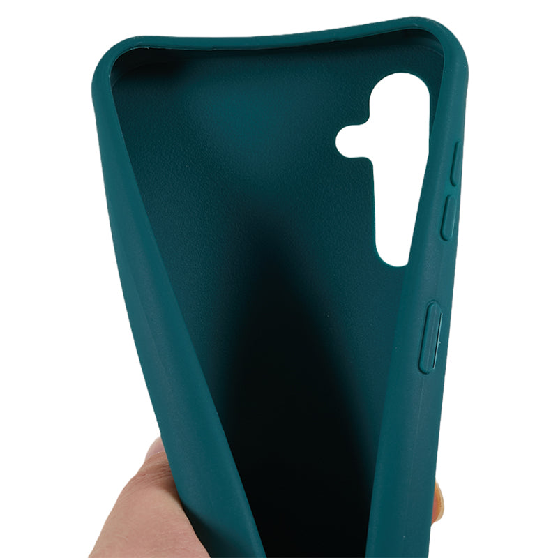 Soft TPU Phone Case for Samsung Galaxy A14 5G Matte Finish Shockproof Cover with Wide Lanyard