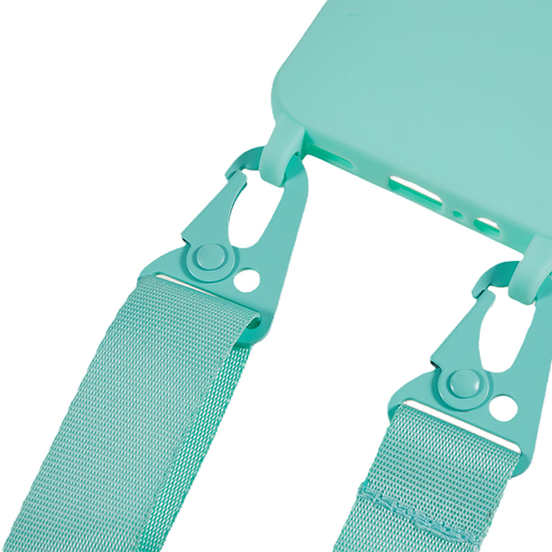 Soft TPU Phone Case for Samsung Galaxy A14 5G Matte Finish Shockproof Cover with Wide Lanyard