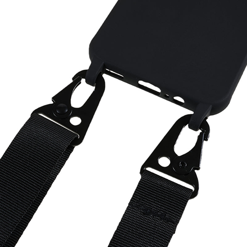Soft TPU Phone Case for Samsung Galaxy A14 5G Matte Finish Shockproof Cover with Wide Lanyard