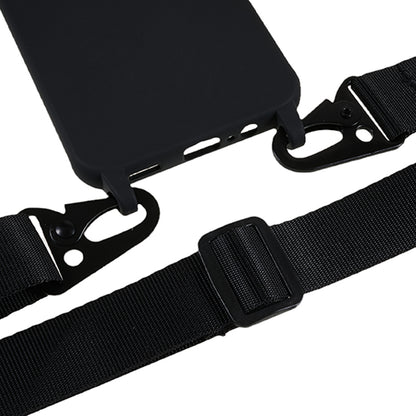 Soft TPU Phone Case for Samsung Galaxy A14 5G Matte Finish Shockproof Cover with Wide Lanyard
