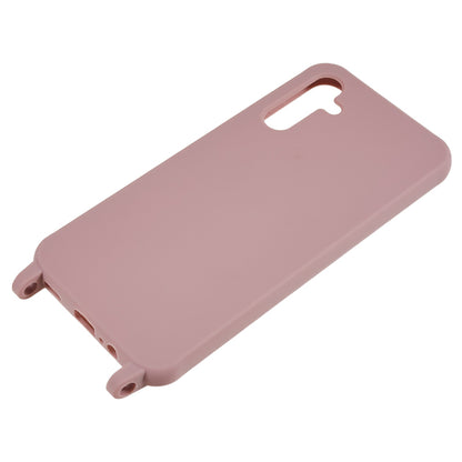 Soft TPU Phone Case for Samsung Galaxy A14 5G Matte Finish Shockproof Cover with Wide Lanyard