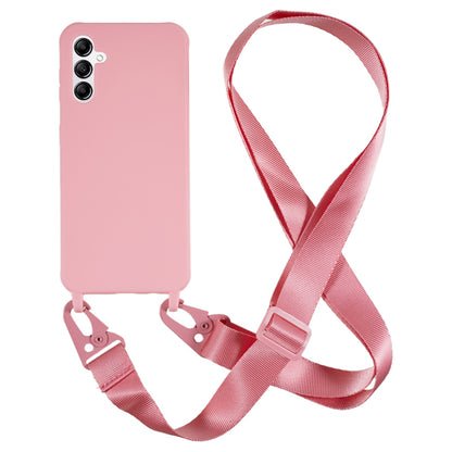 Soft TPU Phone Case for Samsung Galaxy A14 5G Matte Finish Shockproof Cover with Wide Lanyard