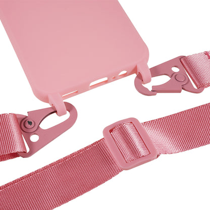Soft TPU Phone Case for Samsung Galaxy A14 5G Matte Finish Shockproof Cover with Wide Lanyard