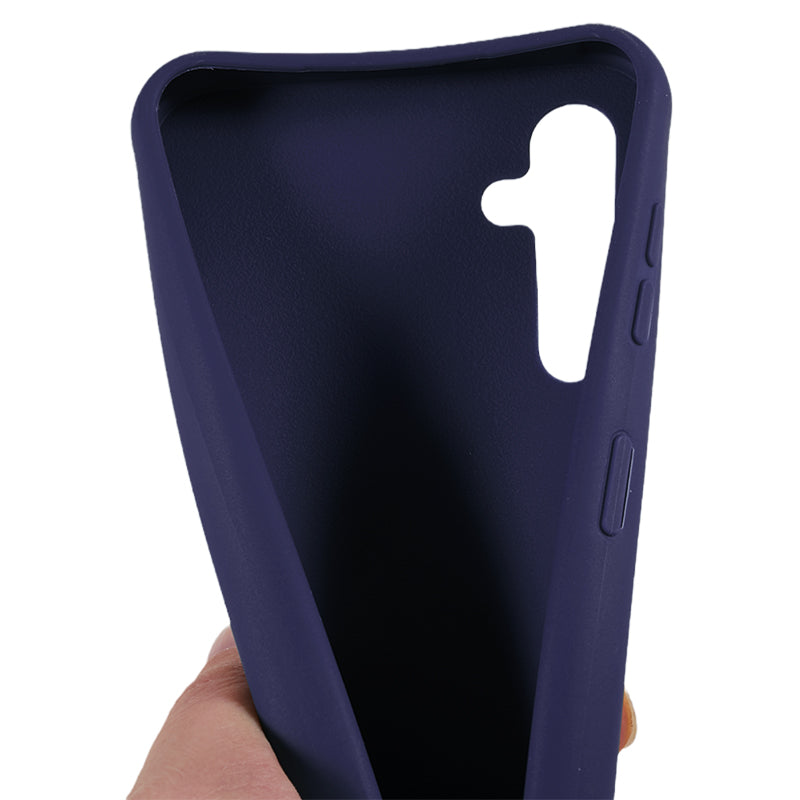 Soft TPU Phone Case for Samsung Galaxy A14 5G Matte Finish Shockproof Cover with Wide Lanyard
