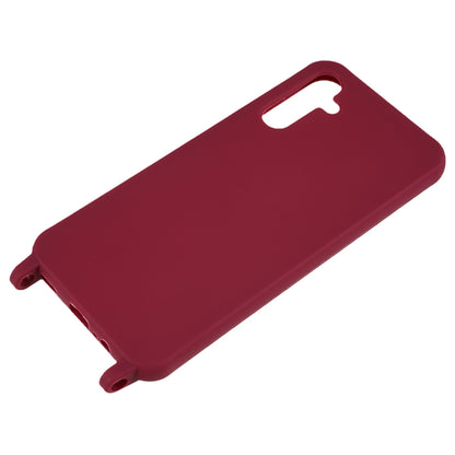 For Samsung Galaxy A14 5G TPU Protective Phone Case Fall-proof Back Cover with Lanyard