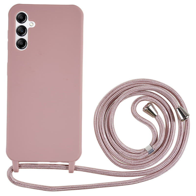 For Samsung Galaxy A14 5G TPU Protective Phone Case Fall-proof Back Cover with Lanyard