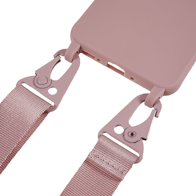 For Samsung Galaxy A54 5G Soft TPU Case Matte Finish Phone Protector with Wide Lanyard