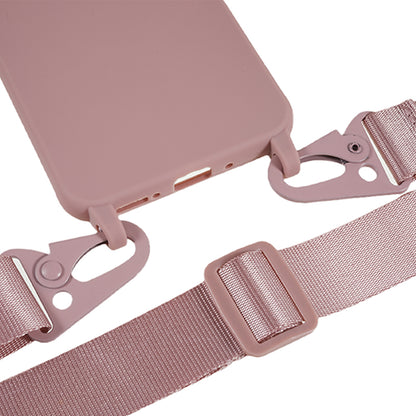 For Samsung Galaxy A54 5G Soft TPU Case Matte Finish Phone Protector with Wide Lanyard