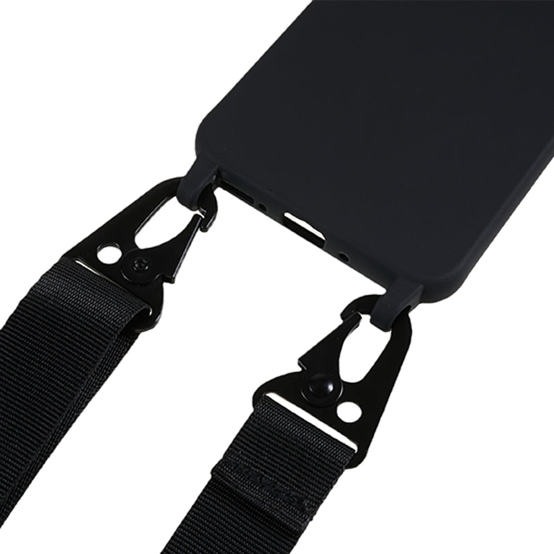 For Samsung Galaxy A54 5G Soft TPU Case Matte Finish Phone Protector with Wide Lanyard
