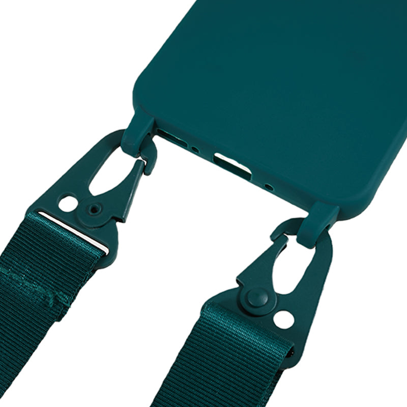 For Samsung Galaxy A54 5G Soft TPU Case Matte Finish Phone Protector with Wide Lanyard