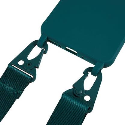 For Samsung Galaxy A54 5G Soft TPU Case Matte Finish Phone Protector with Wide Lanyard