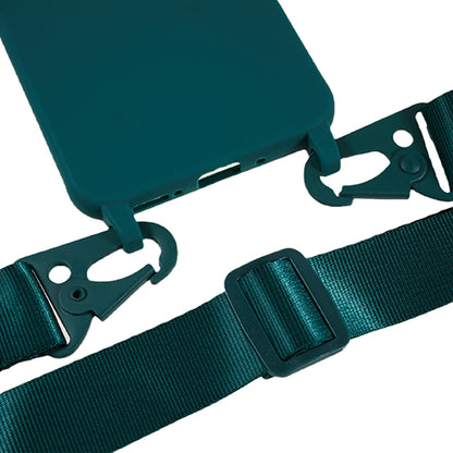For Samsung Galaxy A54 5G Soft TPU Case Matte Finish Phone Protector with Wide Lanyard