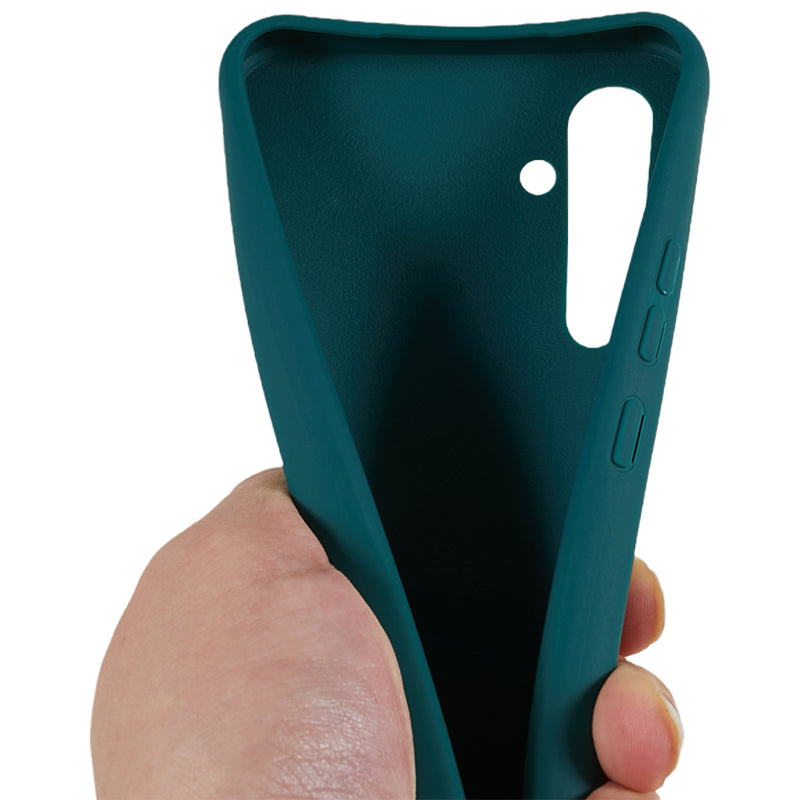 For Samsung Galaxy A54 5G Soft TPU Case Matte Finish Phone Protector with Wide Lanyard