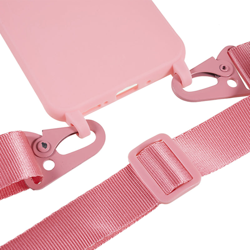 For Samsung Galaxy A54 5G Soft TPU Case Matte Finish Phone Protector with Wide Lanyard