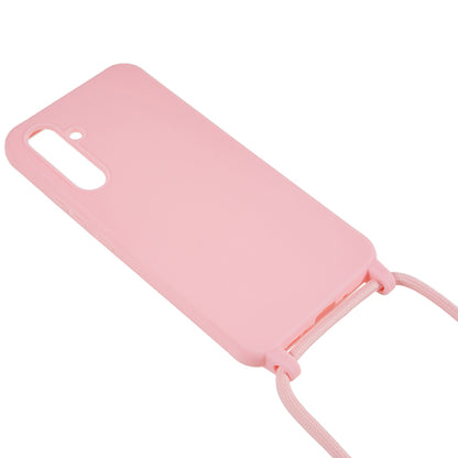 For Samsung Galaxy A54 5G Soft TPU Case Matte Finish Phone Protector with Wide Lanyard