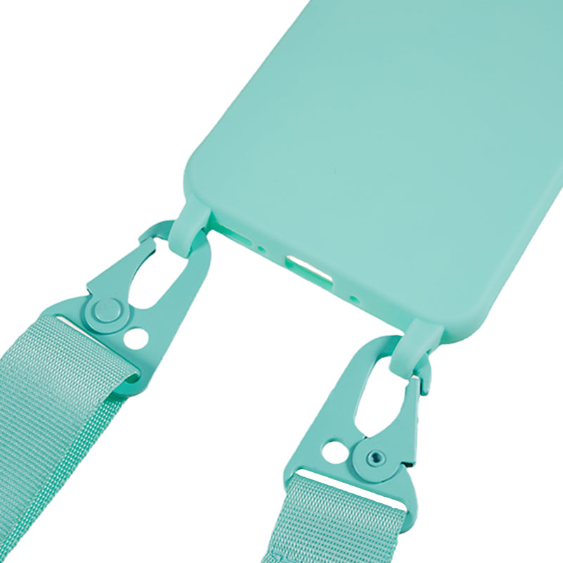 For Samsung Galaxy A54 5G Soft TPU Case Matte Finish Phone Protector with Wide Lanyard