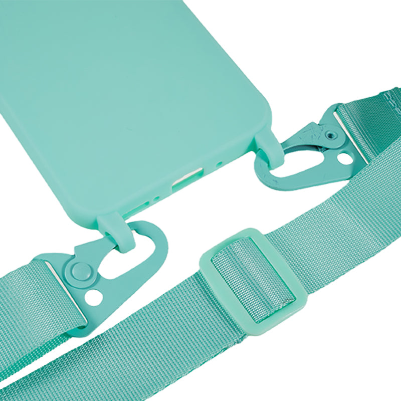 For Samsung Galaxy A54 5G Soft TPU Case Matte Finish Phone Protector with Wide Lanyard