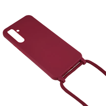 For Samsung Galaxy A54 5G TPU Crossbody Case Shockproof Non-Slip Slim Thin Phone Cover with Lanyard