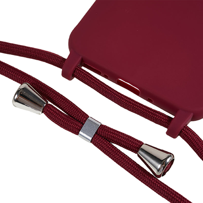 For Samsung Galaxy A54 5G TPU Crossbody Case Shockproof Non-Slip Slim Thin Phone Cover with Lanyard