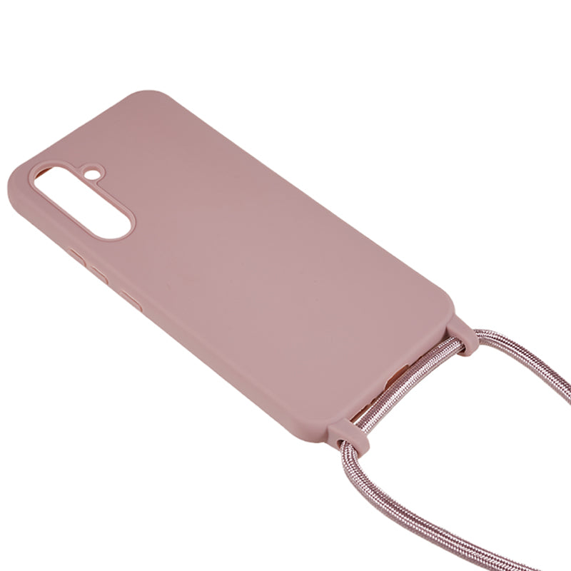For Samsung Galaxy A54 5G TPU Crossbody Case Shockproof Non-Slip Slim Thin Phone Cover with Lanyard