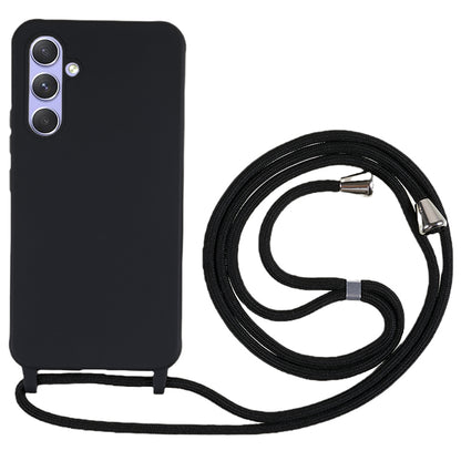 For Samsung Galaxy A54 5G TPU Crossbody Case Shockproof Non-Slip Slim Thin Phone Cover with Lanyard
