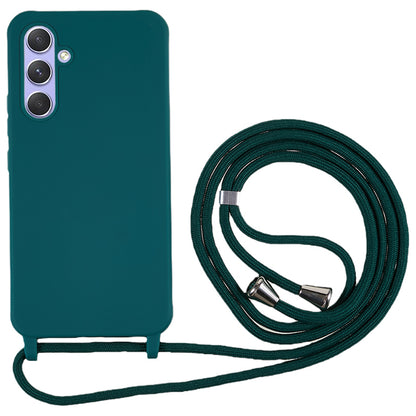 For Samsung Galaxy A54 5G TPU Crossbody Case Shockproof Non-Slip Slim Thin Phone Cover with Lanyard