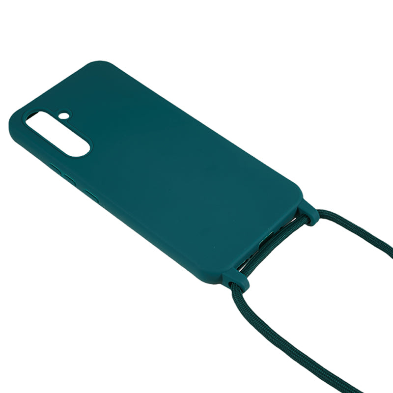 For Samsung Galaxy A54 5G TPU Crossbody Case Shockproof Non-Slip Slim Thin Phone Cover with Lanyard
