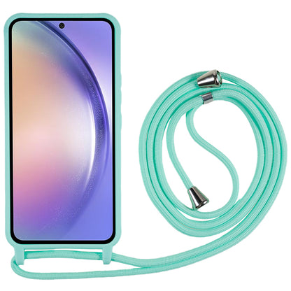 For Samsung Galaxy A54 5G TPU Crossbody Case Shockproof Non-Slip Slim Thin Phone Cover with Lanyard