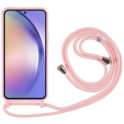 For Samsung Galaxy A54 5G TPU Crossbody Case Shockproof Non-Slip Slim Thin Phone Cover with Lanyard