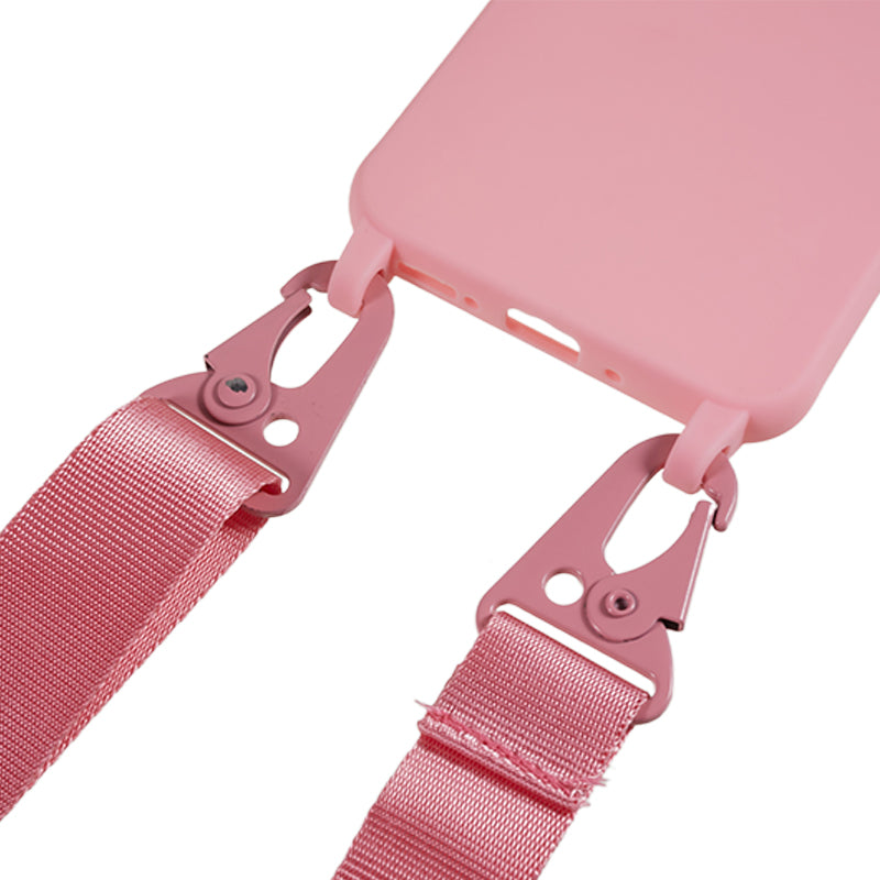 For Samsung Galaxy A54 5G TPU Crossbody Case Shockproof Non-Slip Slim Thin Phone Cover with Lanyard