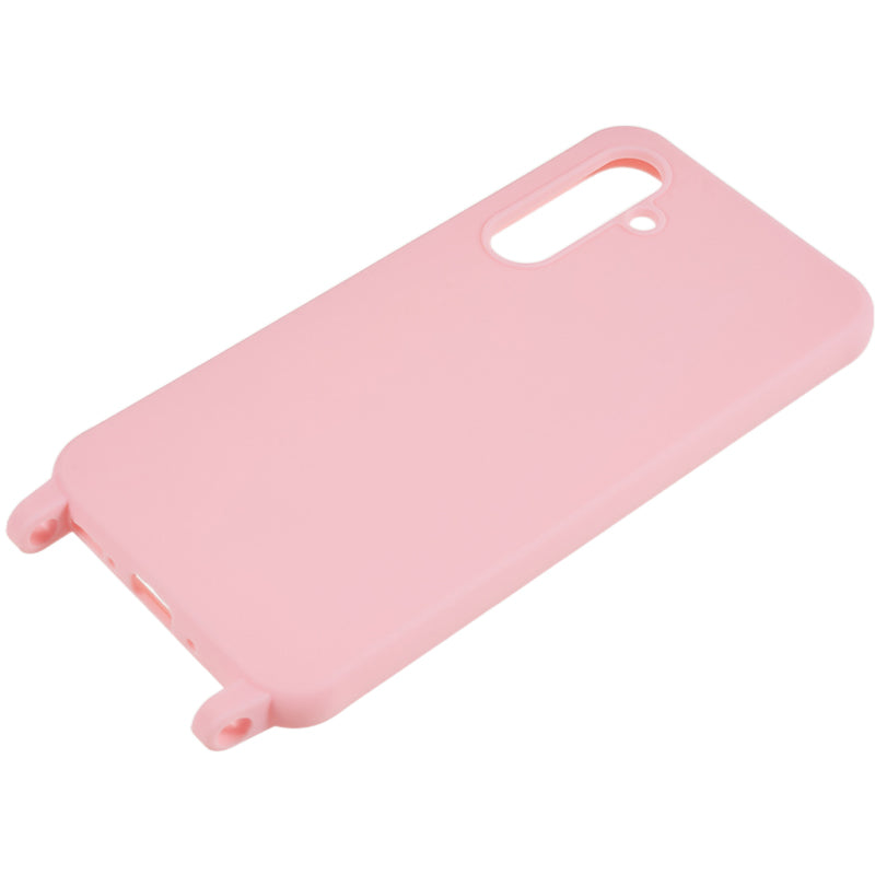 For Samsung Galaxy A54 5G TPU Crossbody Case Shockproof Non-Slip Slim Thin Phone Cover with Lanyard