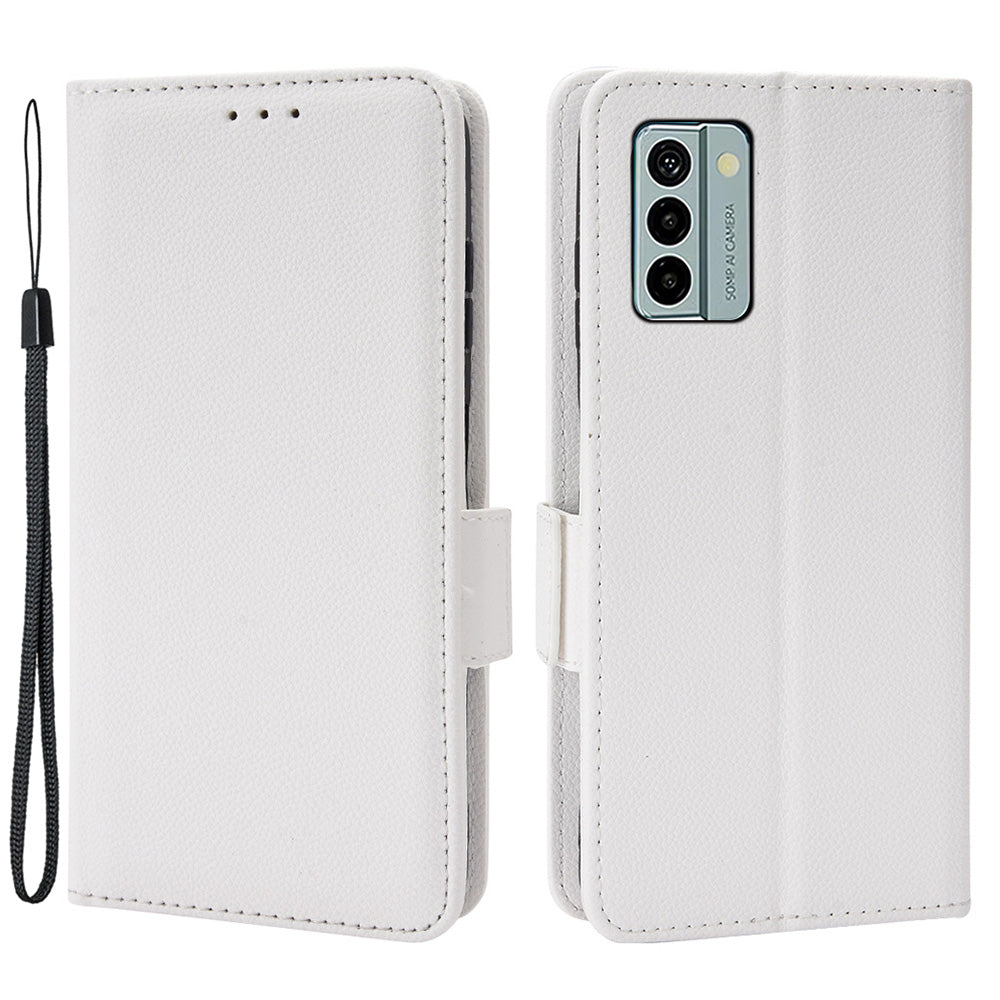 Litchi Texture Phone Case for Nokia G22 , PU Leather Wallet Stand Phone Cover