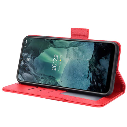 Litchi Texture Phone Case for Nokia G22 , PU Leather Wallet Stand Phone Cover