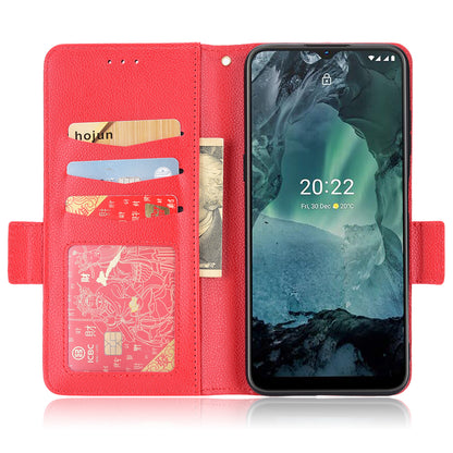 Litchi Texture Phone Case for Nokia G22 , PU Leather Wallet Stand Phone Cover