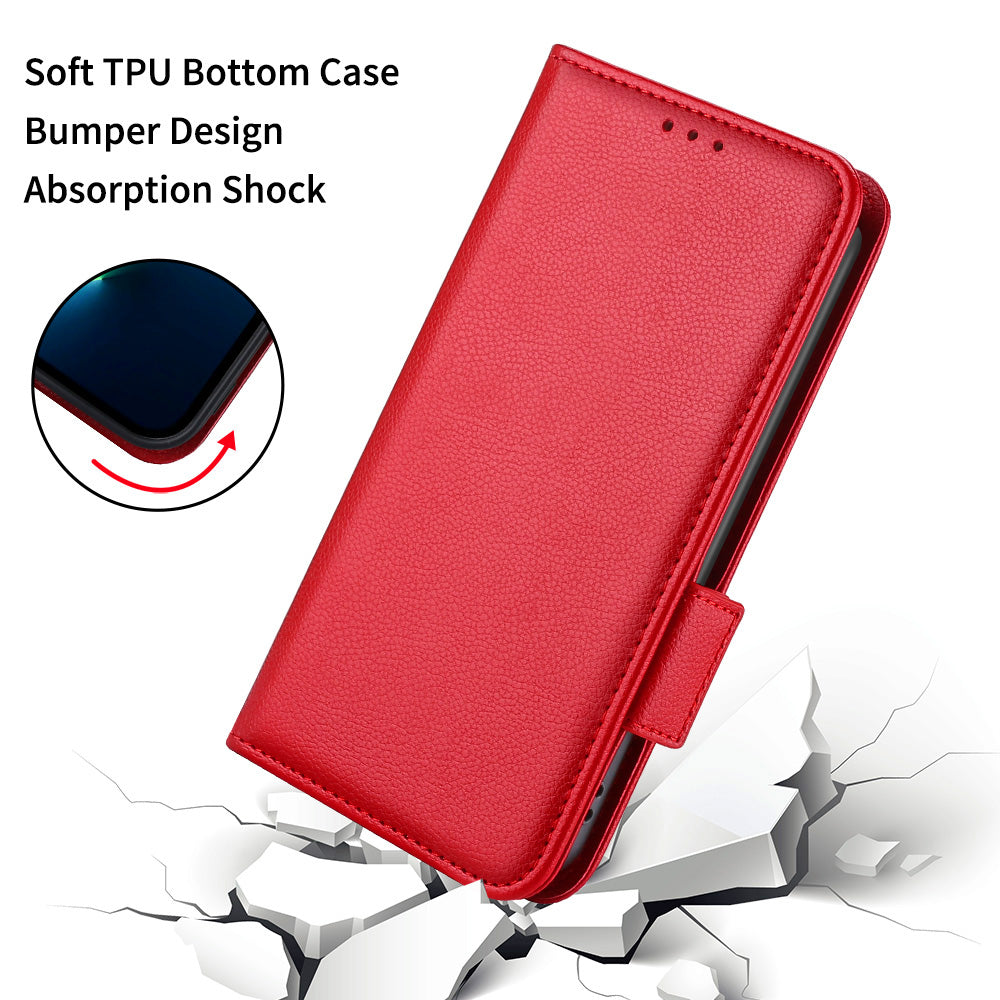 Litchi Texture Phone Case for Nokia G22 , PU Leather Wallet Stand Phone Cover