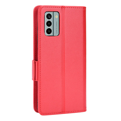 Litchi Texture Phone Case for Nokia G22 , PU Leather Wallet Stand Phone Cover