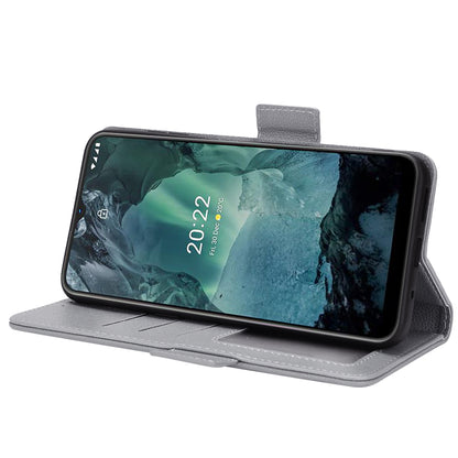 Litchi Texture Phone Case for Nokia G22 , PU Leather Wallet Stand Phone Cover