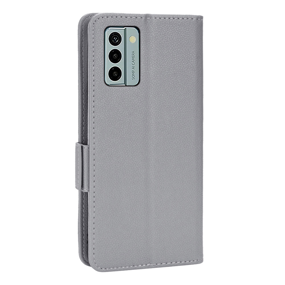 Litchi Texture Phone Case for Nokia G22 , PU Leather Wallet Stand Phone Cover