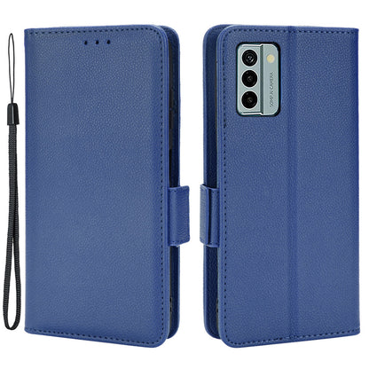 Litchi Texture Phone Case for Nokia G22 , PU Leather Wallet Stand Phone Cover