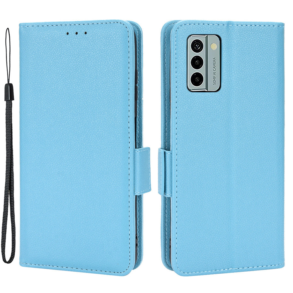 Litchi Texture Phone Case for Nokia G22 , PU Leather Wallet Stand Phone Cover
