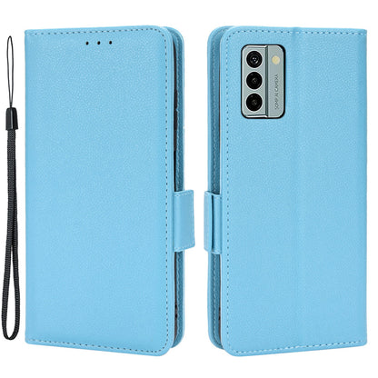 Litchi Texture Phone Case for Nokia G22 , PU Leather Wallet Stand Phone Cover