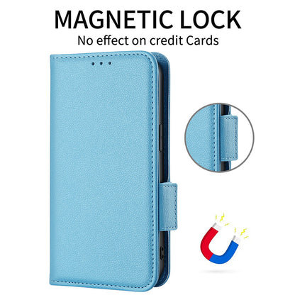Litchi Texture Phone Case for Nokia G22 , PU Leather Wallet Stand Phone Cover