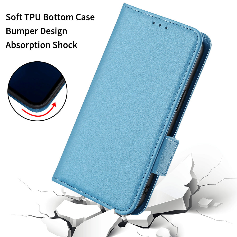 Litchi Texture Phone Case for Nokia G22 , PU Leather Wallet Stand Phone Cover