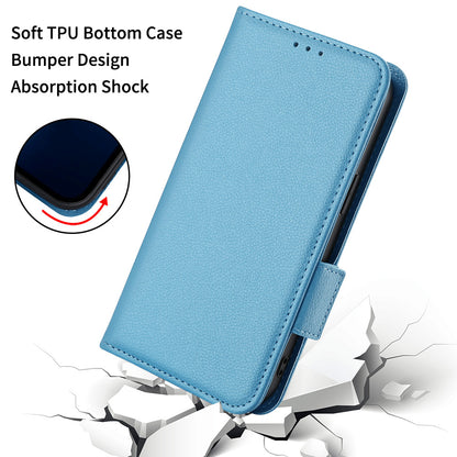 Litchi Texture Phone Case for Nokia G22 , PU Leather Wallet Stand Phone Cover