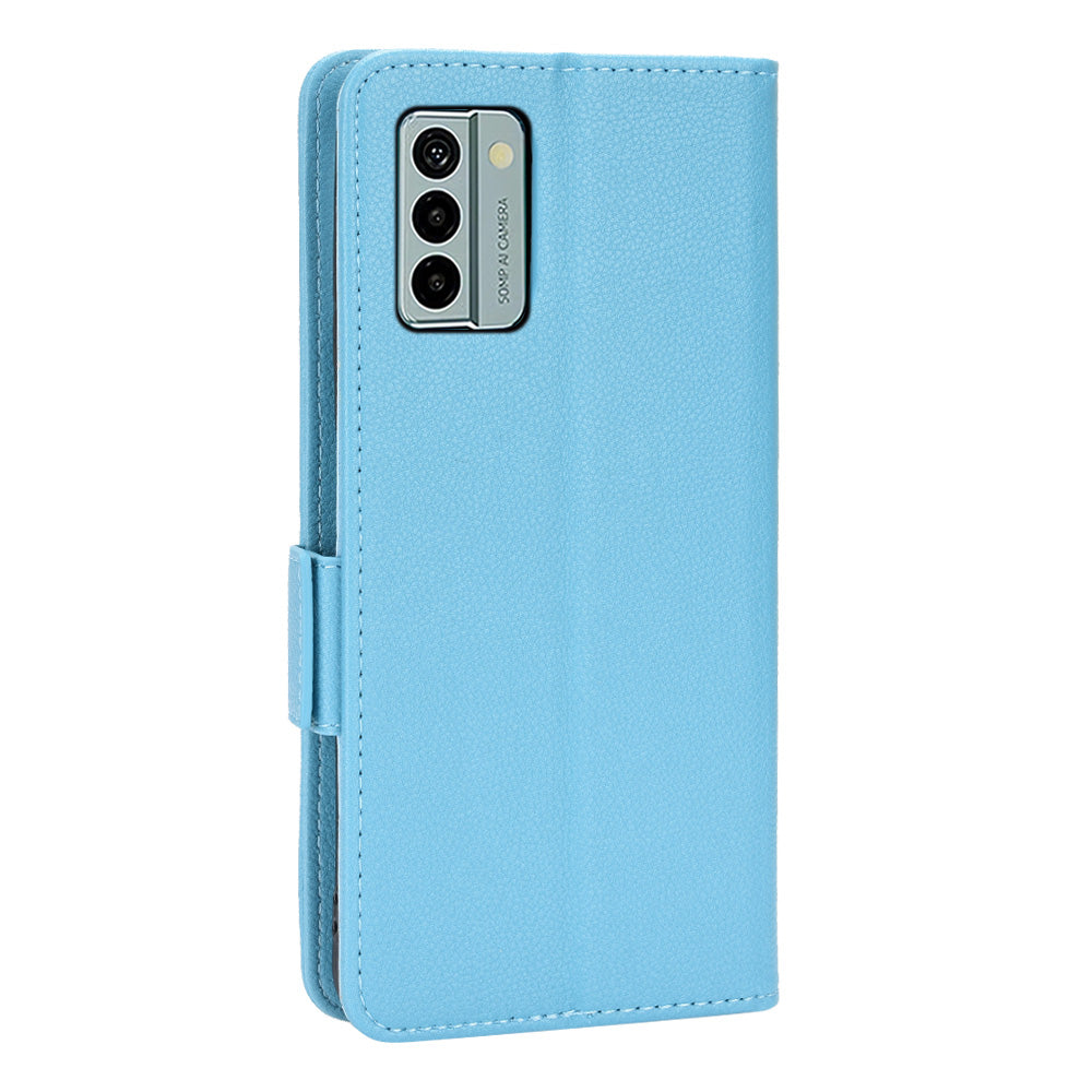 Litchi Texture Phone Case for Nokia G22 , PU Leather Wallet Stand Phone Cover