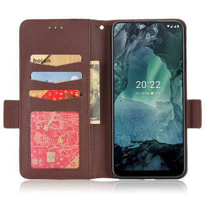 Litchi Texture Phone Case for Nokia G22 , PU Leather Wallet Stand Phone Cover