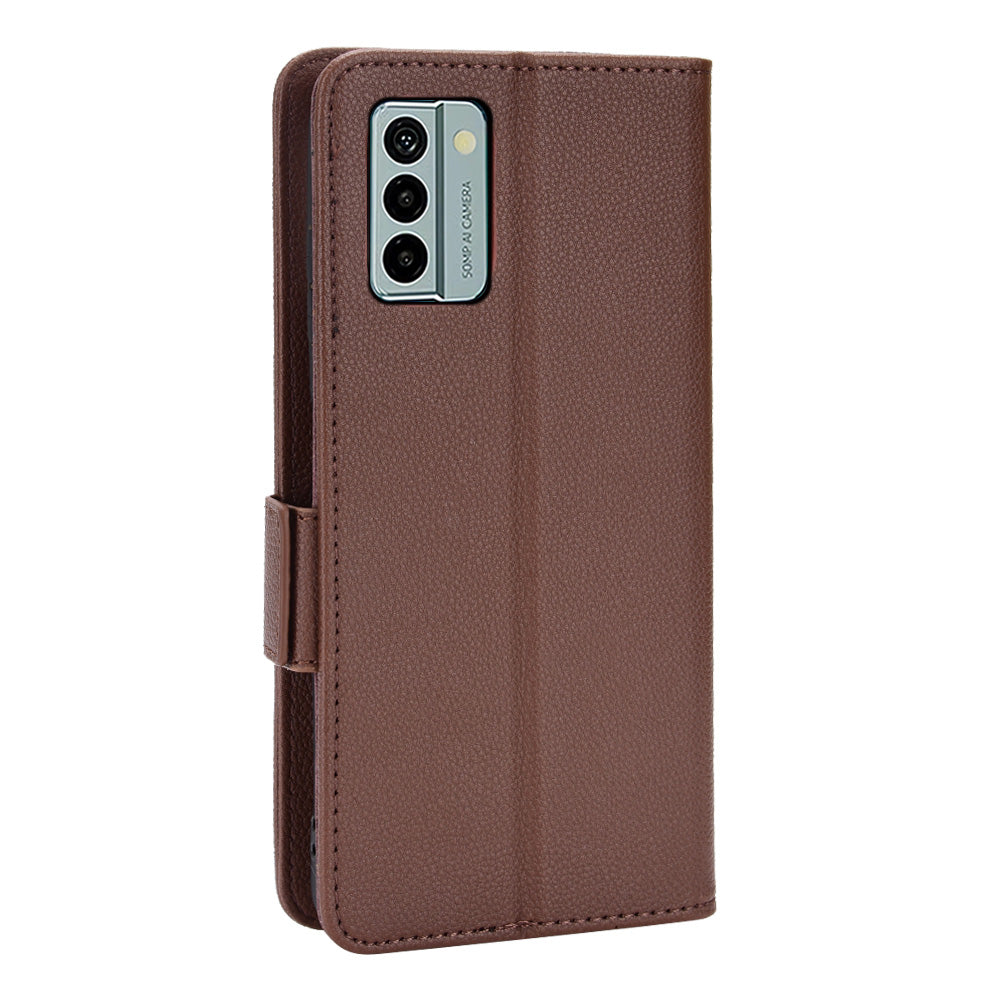 Litchi Texture Phone Case for Nokia G22 , PU Leather Wallet Stand Phone Cover
